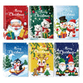 6 sets of Christmas coloring books, cartoon doodles, coloring books for children, holiday party, Christmas Eve coloring books