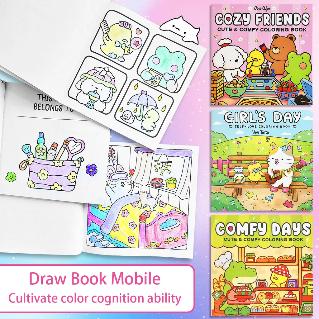 Adorable Cartoon - themed Coloring Books | Rich Content, Multiple Styles & Vivid Colors Paint children