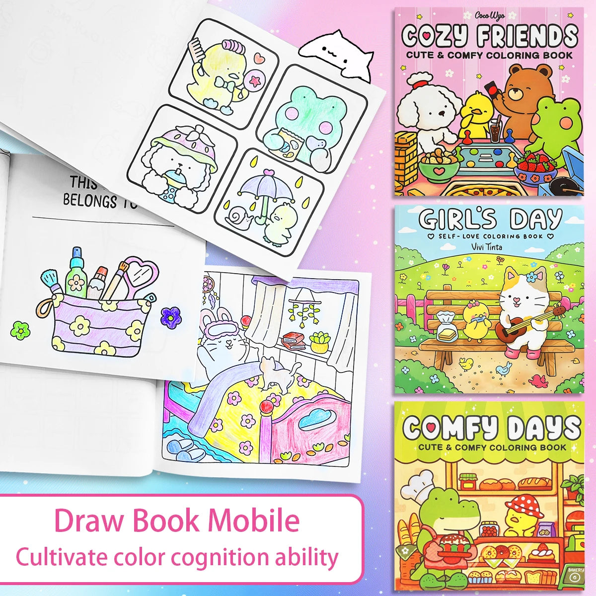 Adorable Cartoon - themed Coloring Books | Rich Content, Multiple Styles & Vivid Colors Paint children