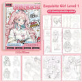Beginners Use Anime Character Drawing Exercise Book Coloring Books Practice Dynamic Structure Exercises Art Supplies Office
