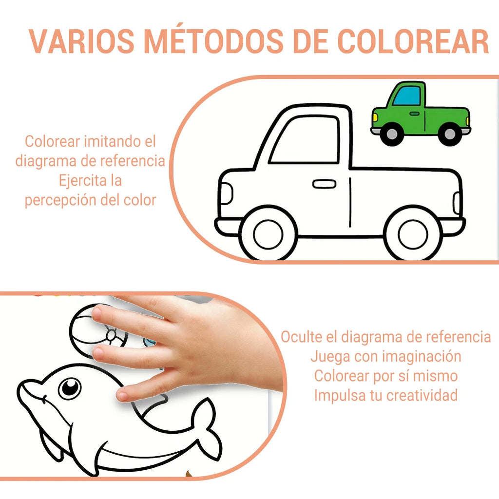 "Colorear Animales" Coloring Books for Kids - Draw & Explore Nature Children Painting