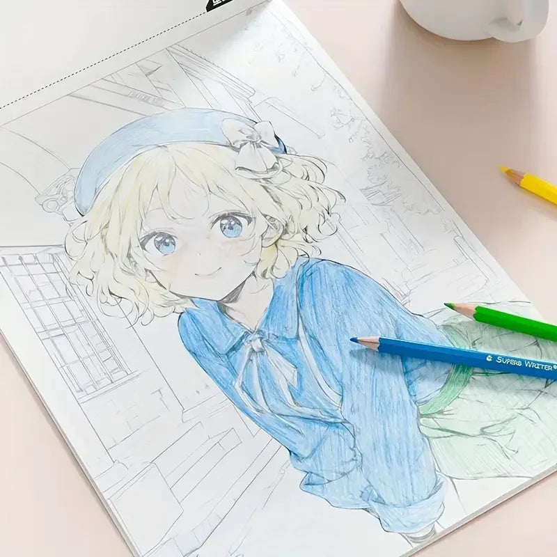 Beginners Use Anime Character Drawing Exercise Book Coloring Books Practice Dynamic Structure Exercises Art Supplies Office