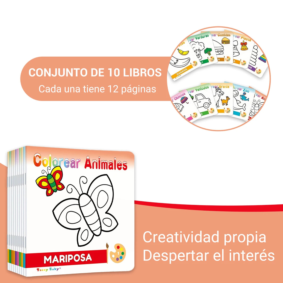 "Colorear Animales" Coloring Books for Kids - Draw & Explore Nature Children Painting